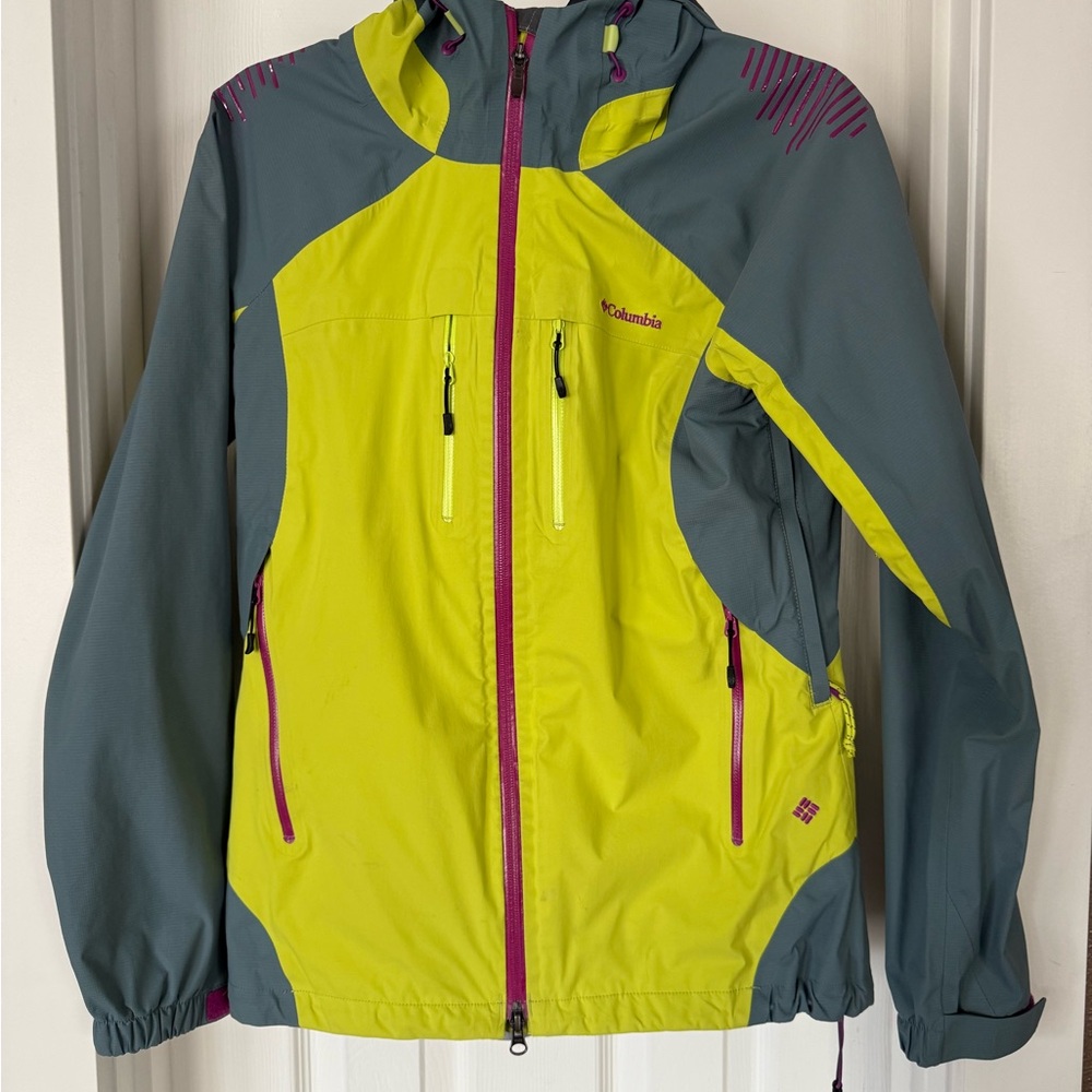 Columbia Utility Jacket - Lime Green and Dark Gray